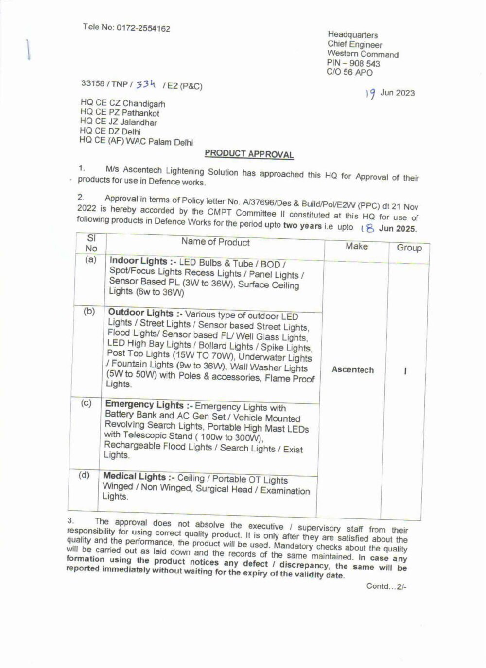 Command Approval Letter Format Guide.pdf Acentech Approved Department