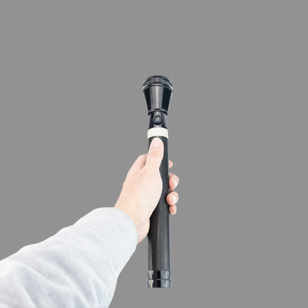 Metal Torch Light Triple Cell