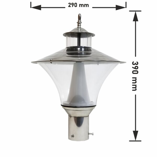 Post Top SS Model Transprent Diffuser 20W - 30W - Image 4