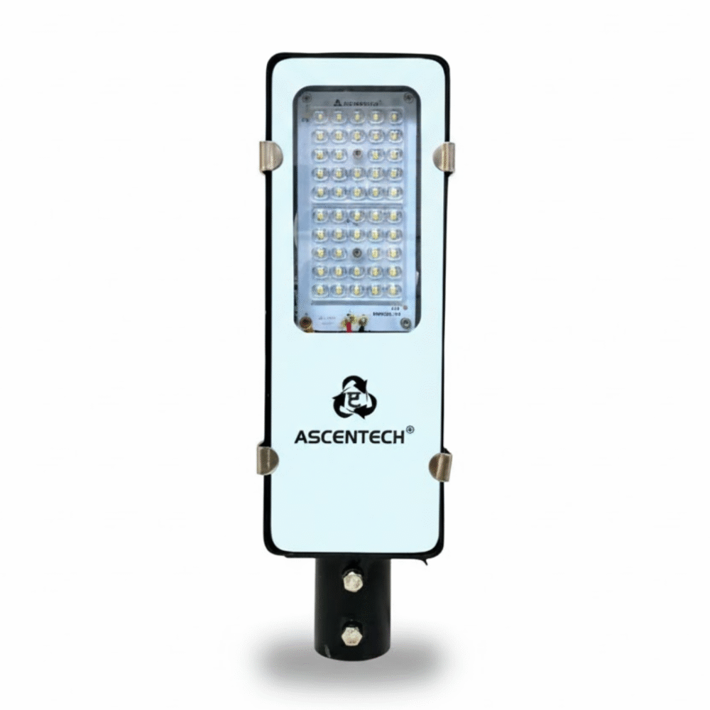 Ascentech LED Street Light 24W - 60W OM 1 Glass Model