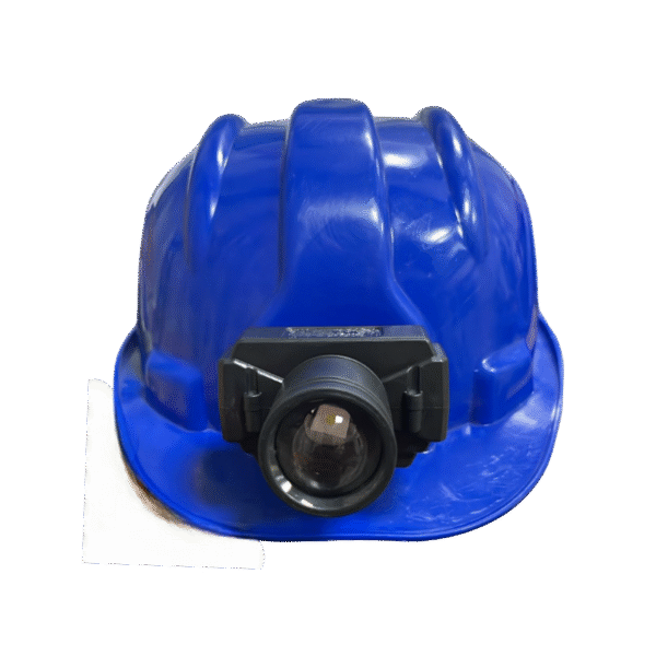 Blue Helmet with Lamp Light