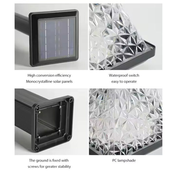 Ascentech Solar Bollard Light - Image 3