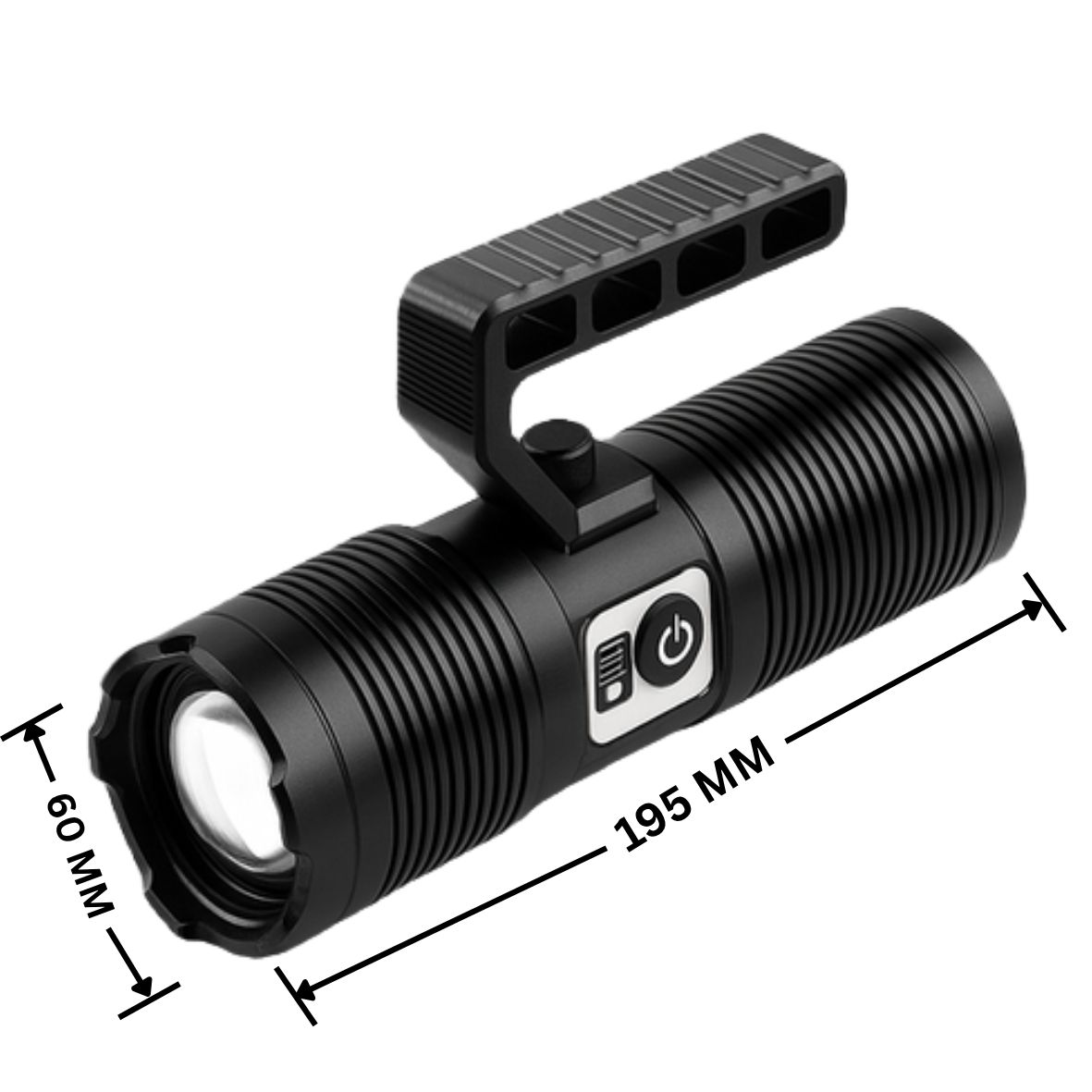 Hand Torch Mini Metal (FGHH-BACK-COB-SEARCHLIGHT-139) - Image 3